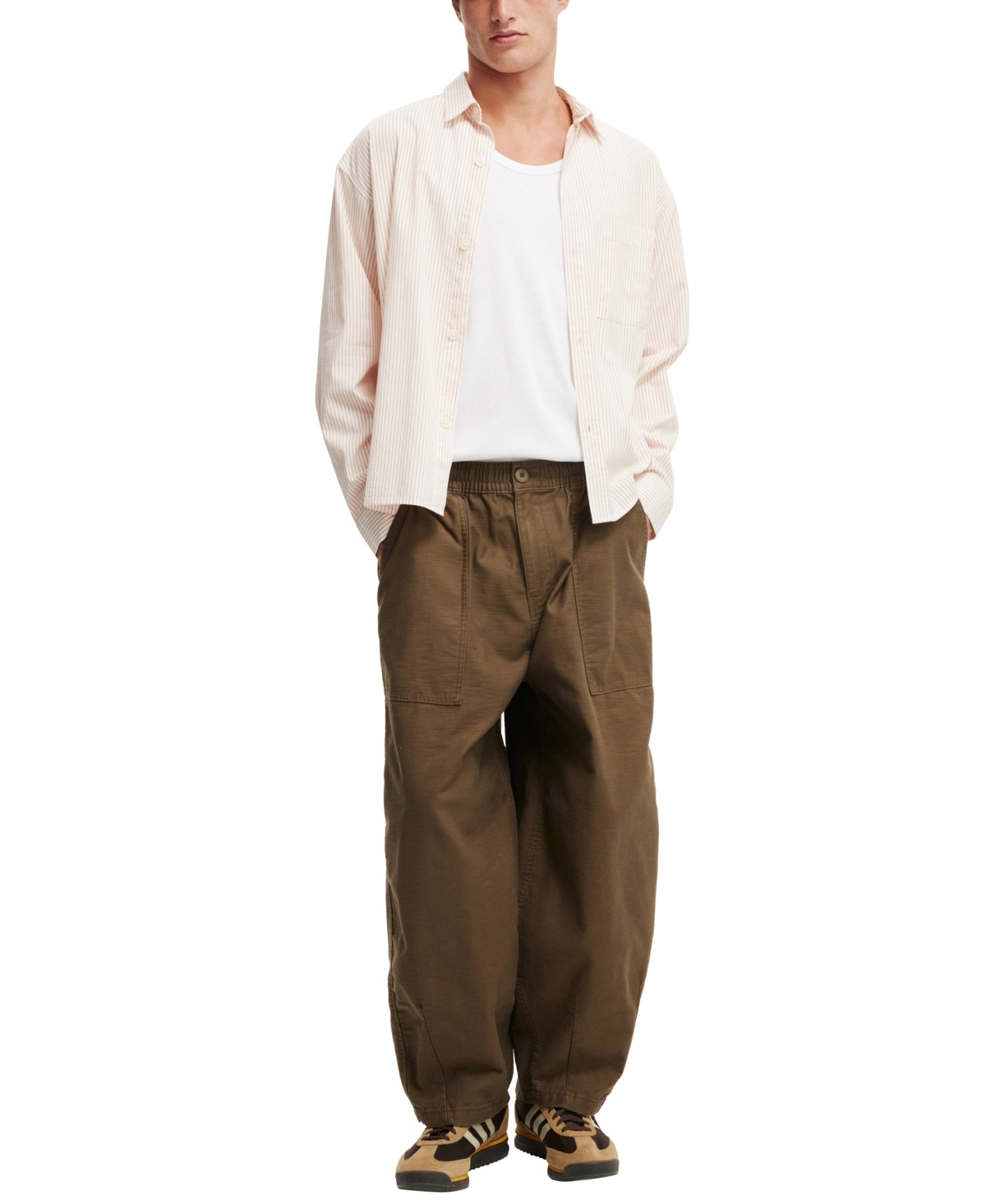 Shop Cotton On Men's Super Baggy Pants In Chocolate