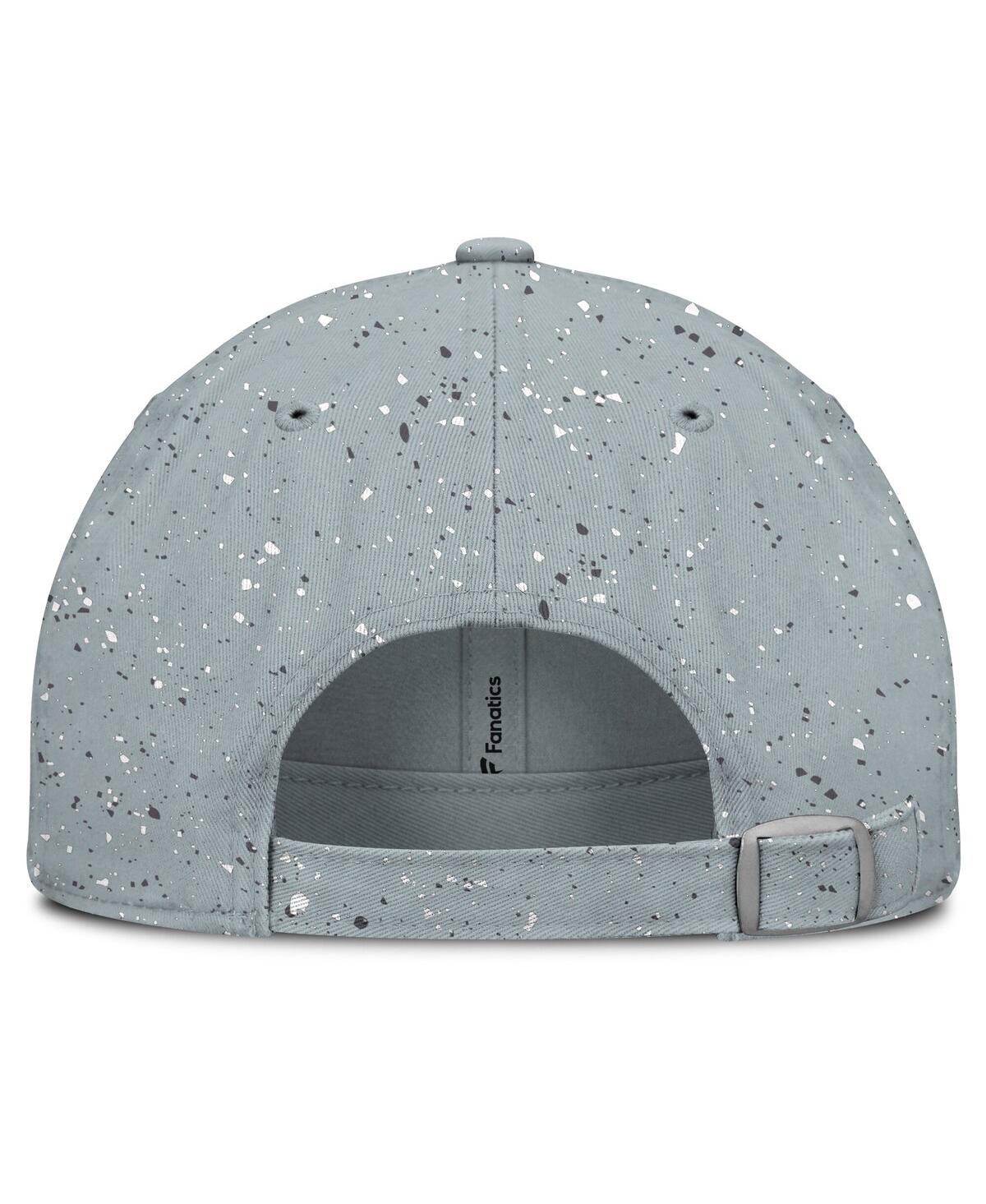 Fanatics Women's Gray Boston Bruins Heritage Snow Day Speckle Adjustable Hat In Gray