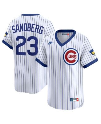 Nike - Men's Ryne Sandberg White Chicago Cubs Throwback Cooperstown Collection Limited Jersey