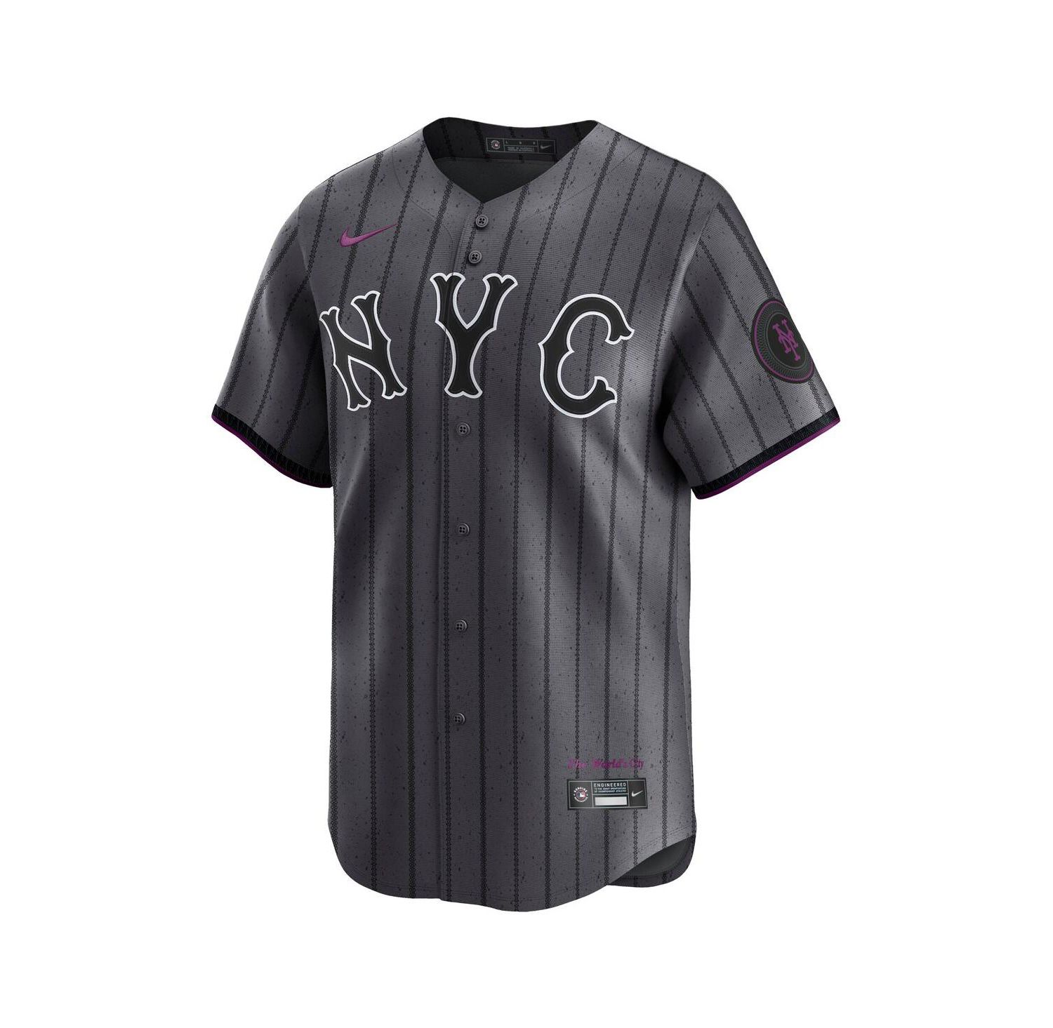 Men's Francisco Lindor Gray New York Mets City Connect Limited Player Jersey
