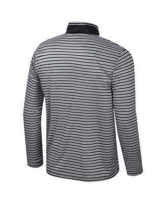 Men's Black Tennessee Volunteers Striped Quarter-Zip Sweatshirt