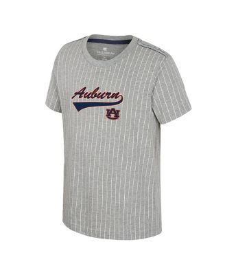 Big Boys and Girls&nbsp;Heather Gray Auburn Tigers Airball Baseball T-Shirt
