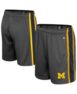Colosseum - Big Boys and Girls Charcoal Michigan Wolverines Ripple Shorts