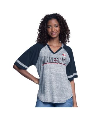 G-III 4Her by Carl Banks - Women's&nbsp;Navy Minnesota Twins Hall of Fame Raglan Oversized Half-Sleeve Top