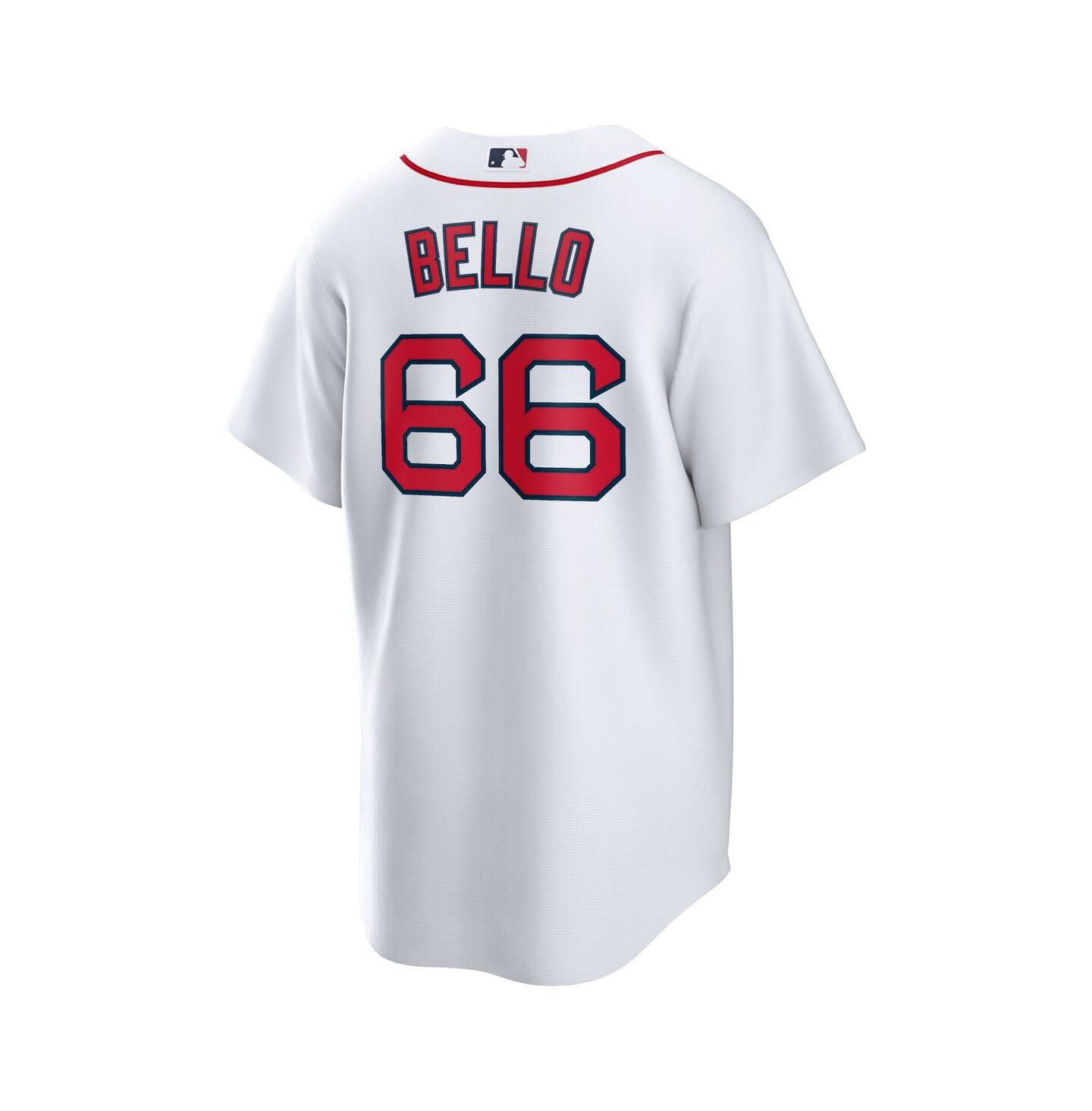 Мужской топ Nike Brayan Bello White Boston Red Sox Home Replica Jersey — фото 3