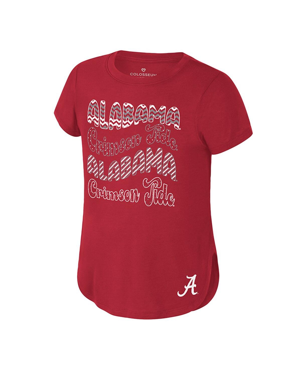 Colosseum Big Boys And Girls Crimson Alabama Crimson Tide Rogan T-shirt In Crimson