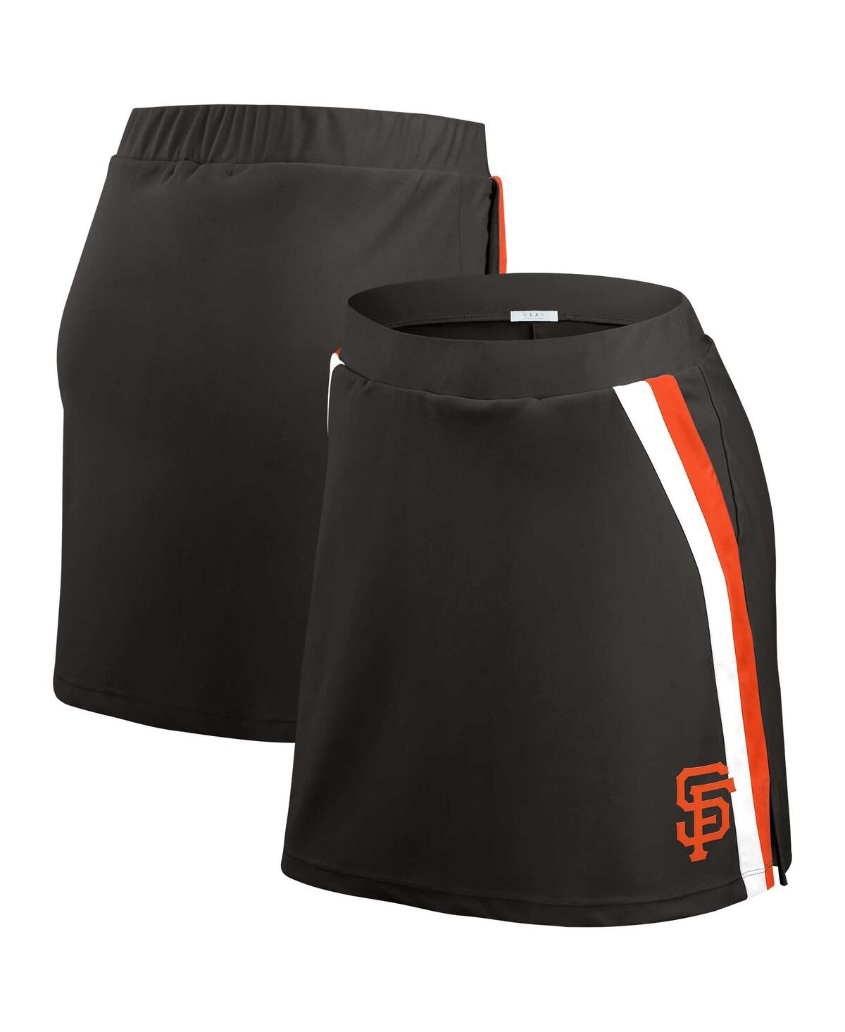 Women's Black San Francisco Giants Stripes Skirt - Black