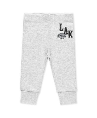Baby Boys and Girls 3-Piece Los Angeles Kings Turn Me Around Bodysuits and Pants Set