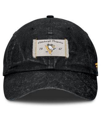 Women's Black Pittsburgh Penguins Heritage Away Game Adjustable Hat