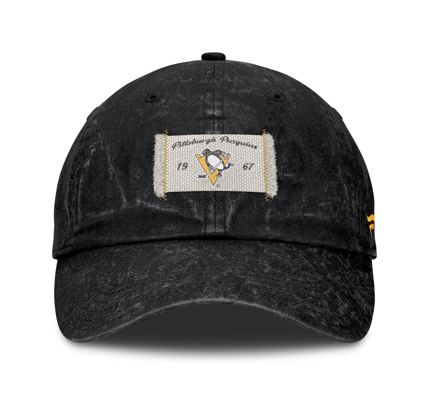 Women's Black Pittsburgh Penguins Heritage Away Game Adjustable Hat