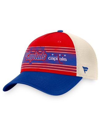 Fanatics - Men's Red/Blue Washington Capitals Heritage Vintage Trucker Adjustable Hat