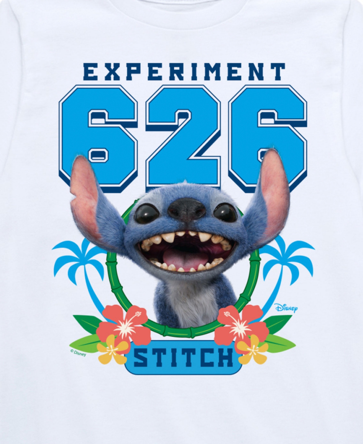 Hybrid Big Boys Lilo Stitch Live Action Stitch 626 Graphic T-shirt
