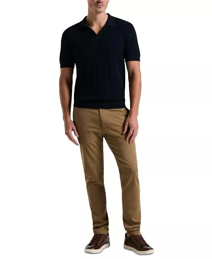 Men's Johnny Collar Stripe Polo Sweater - thumbnail 8