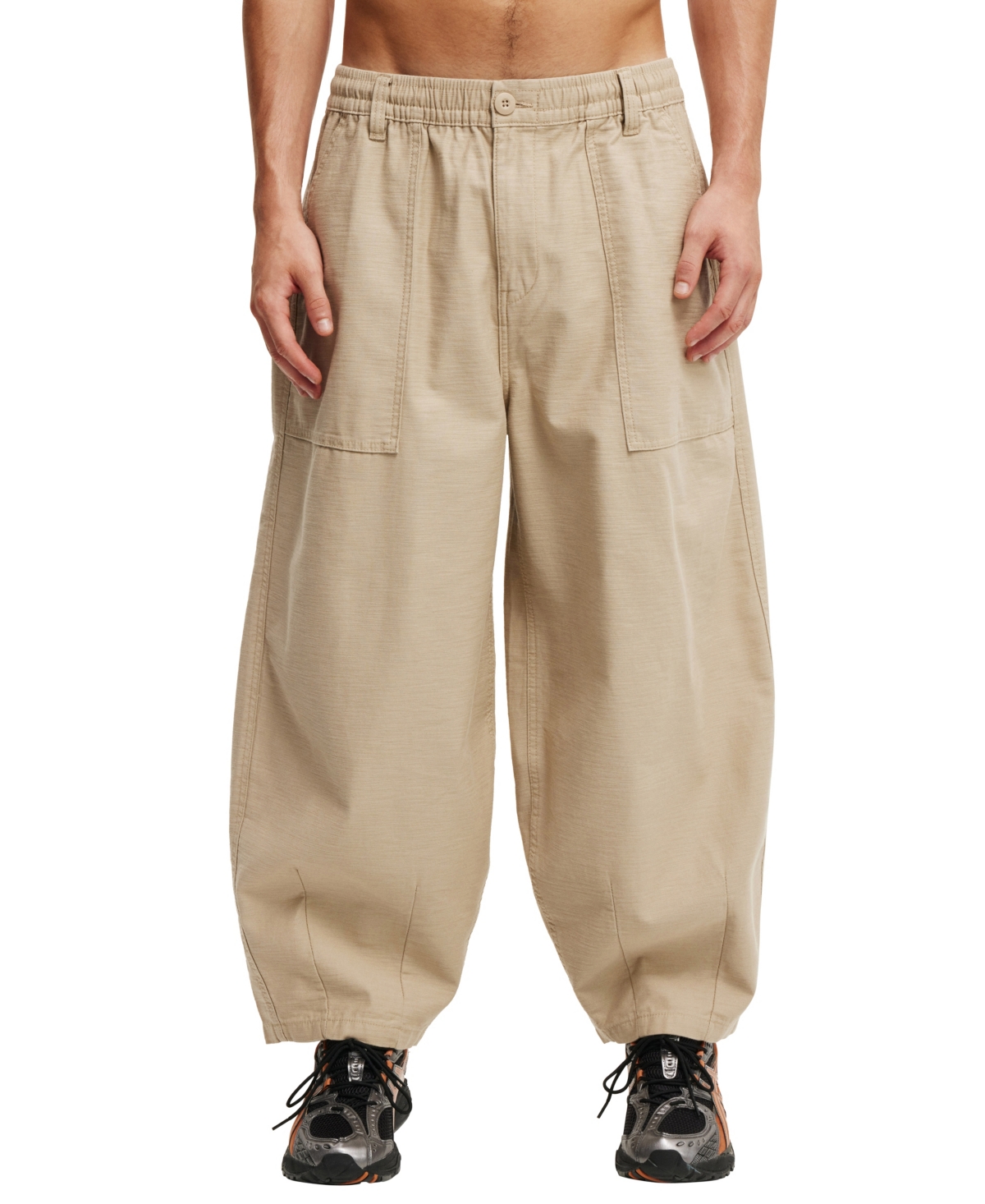 Shop Cotton On Men's Super Baggy Pants In Stone