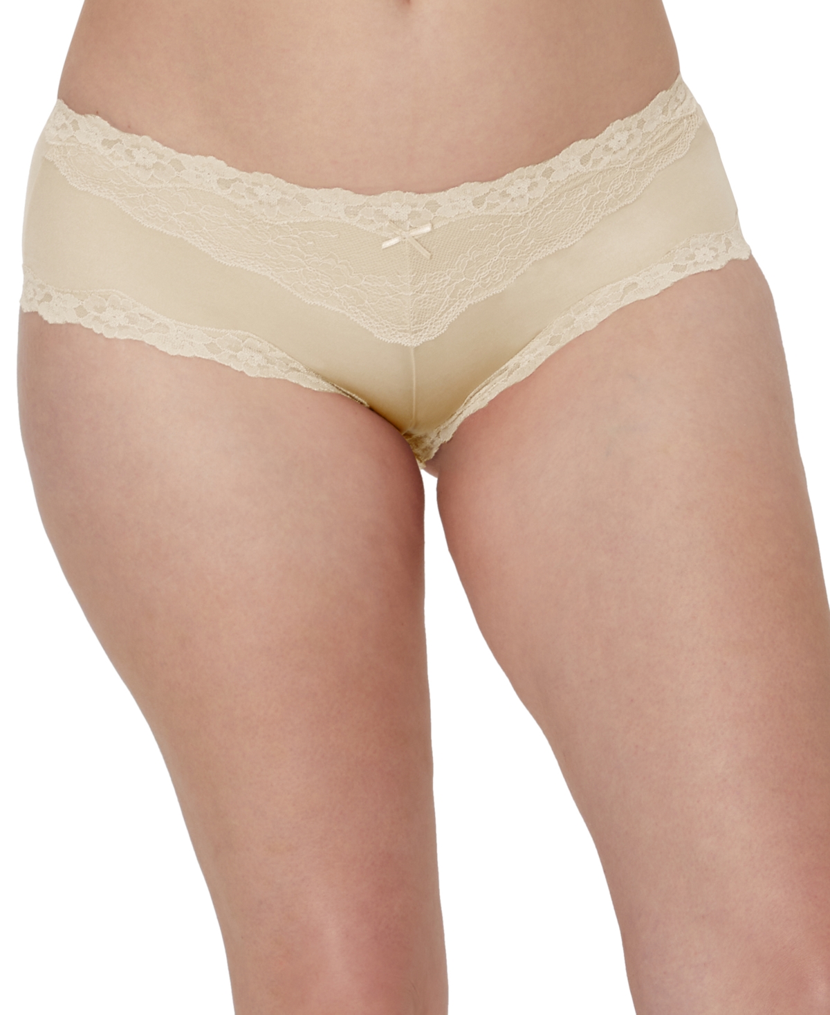 Maidenform Scalloped Lace Hipster Underwear 40823 In Almond