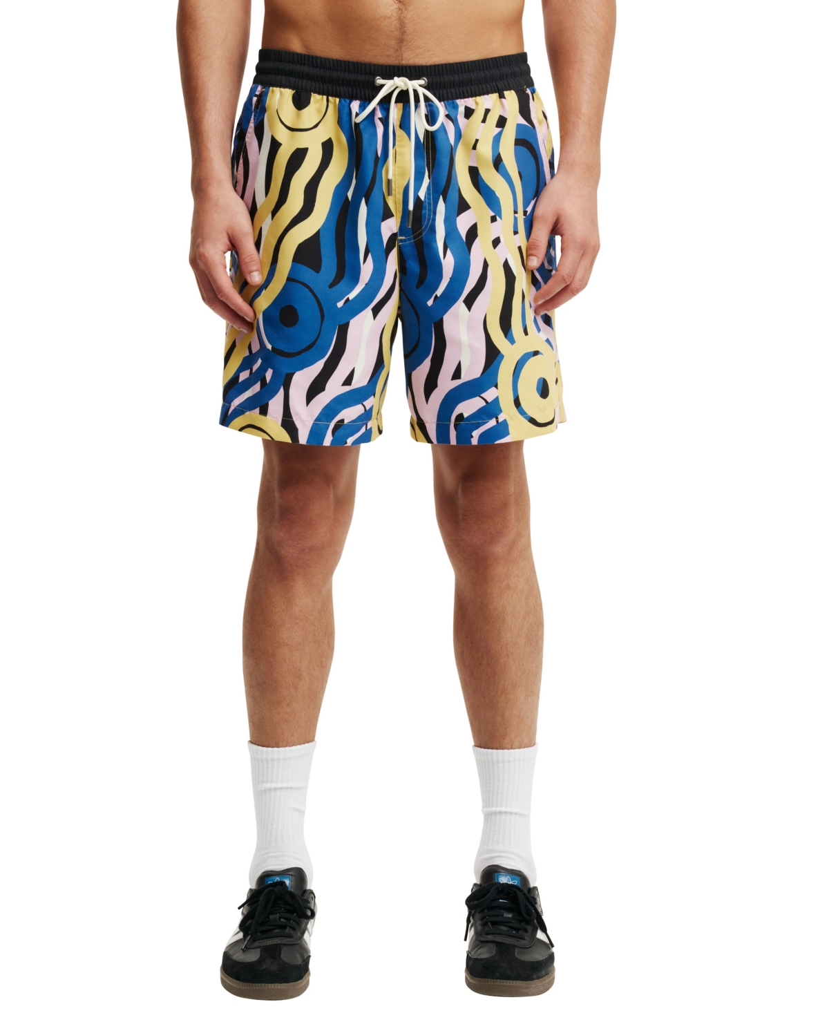 Shop Cotton On Men's Baggy Fit Shorts In Black,lilac,gold,tylah Saunders