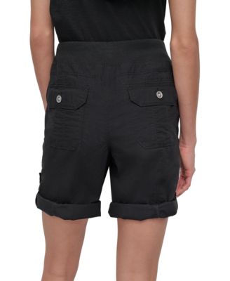 Women's Smocked-Waist Convertible Shorts