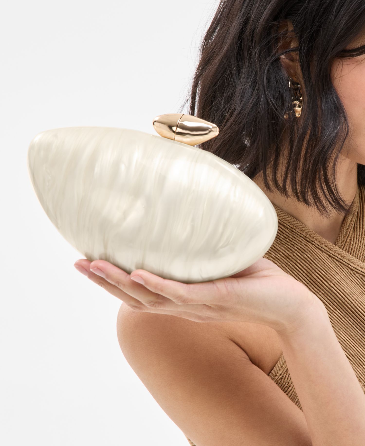 Acrylic Shell Clutch