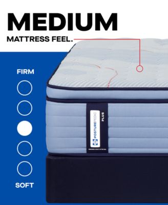 Posturepedic Kersall 15" Medium Euro Pillowtop Mattress Set - Queen Split