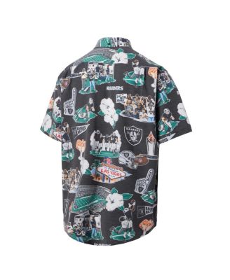 Men's Black Las Vegas Raiders Scenic Button-Down Shirt