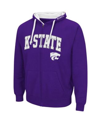 Men's Purple Kansas State Wildcats Big Tall Full-Zip Hoodie