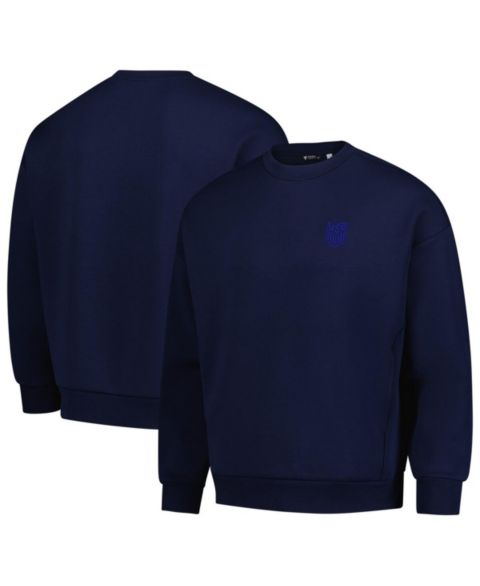 Мужской свитшот LevelWear Navy Usmnt Luxe Signature Lineage Tri-Blend Pullover