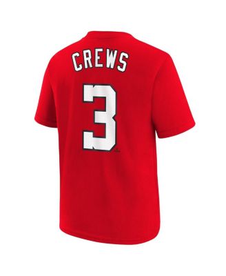 Big Boys and Girls Dylan Crews Red Washington Nationals Player Name Number T-Shirt