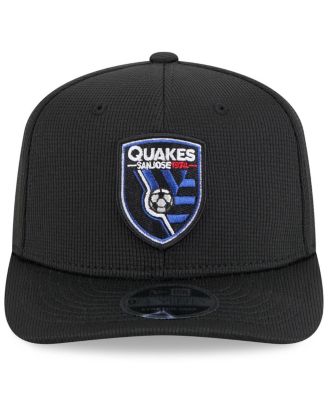 Men's Black San Jose Earthquakes 2025 Jersey Hook 9SEVENTY Stretch-Snap Hat