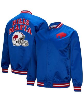 Mitchell & Ness - Men's Royal Buffalo Bills Double Down Satin Full-Snap Jacket