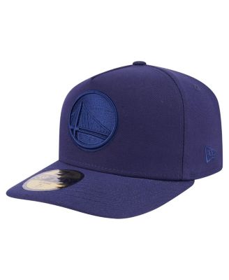 New Era - Men's Navy Golden State Warriors Colorpack A-Frame Pinch Front 59FIFTY Fitted Hat