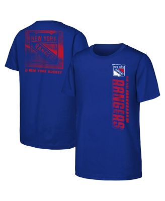 Outerstuff - Big Boys and Girls Blue New York Rangers Atmosphere T-Shirt