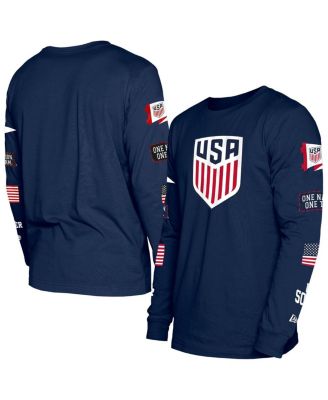 5th & Ocean - Men's Navy USMNT Gameday Long Sleeve T-Shirt