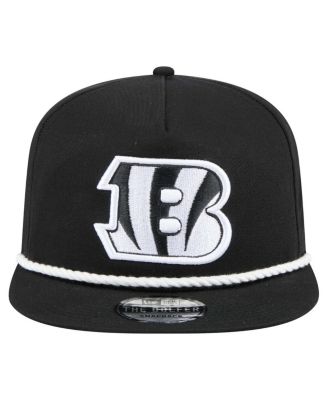 Men's Black Cincinnati Bengals B-Dub Golfer Snapback Hat