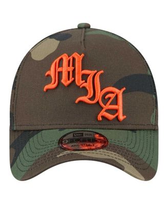 Men's Camo Miami Dolphins Mystic Camo A-Frame 9FORTY Adjustable Hat