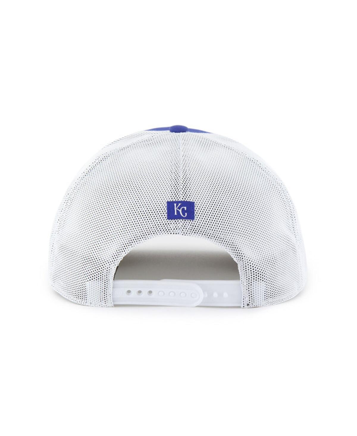 47 BRAND MEN'S ROYAL/WHITE KANSAS CITY ROYALS SCRATCH ADJUSTABLE TRUCKER HAT 
