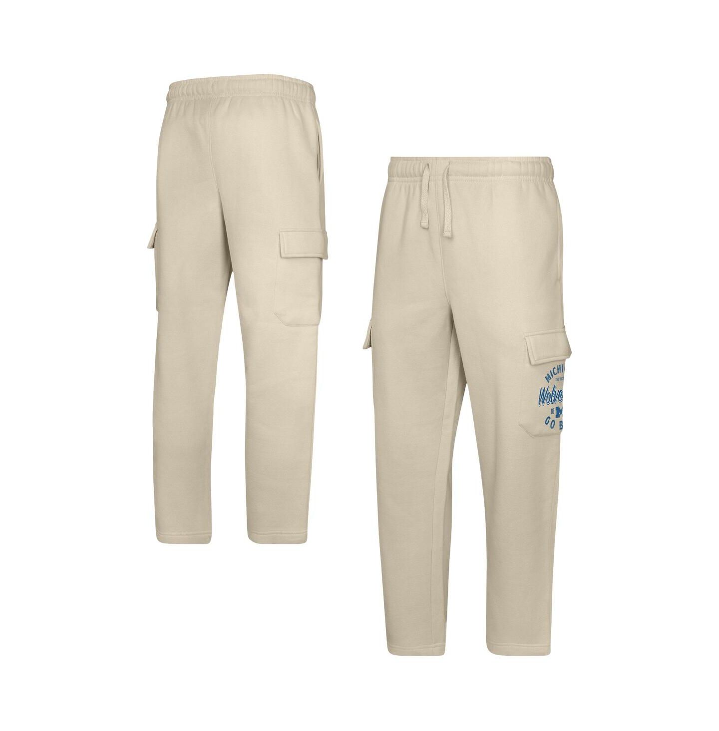 Детские брюки Outerstuff Cream Michigan Wolverines All Around The World Fleece Sweatpants — фото 1