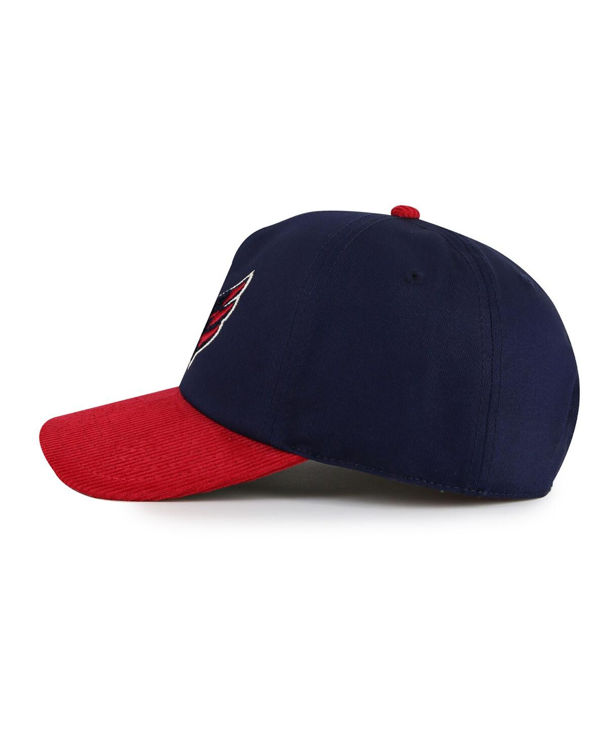 AMERICAN NEEDLE MEN'S NAVY/RED WASHINGTON CAPITALS BURNETT ADJUSTABLE HAT 