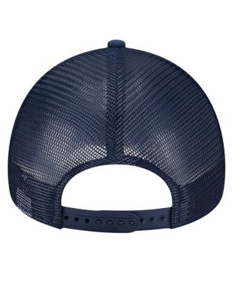 Men's Navy/Light Blue Memphis Grizzlies Tip Off A-Frame Trucker 9FORTY Adjustable Hat