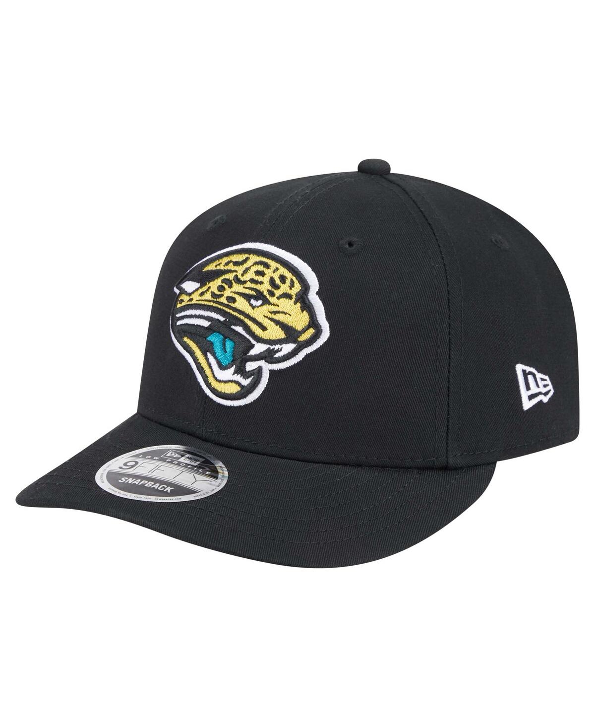 NEW ERA MEN'S BLACK JACKSONVILLE JAGUARS MAIN LOW PROFILE 9FIFTY SNAPBACK HAT 