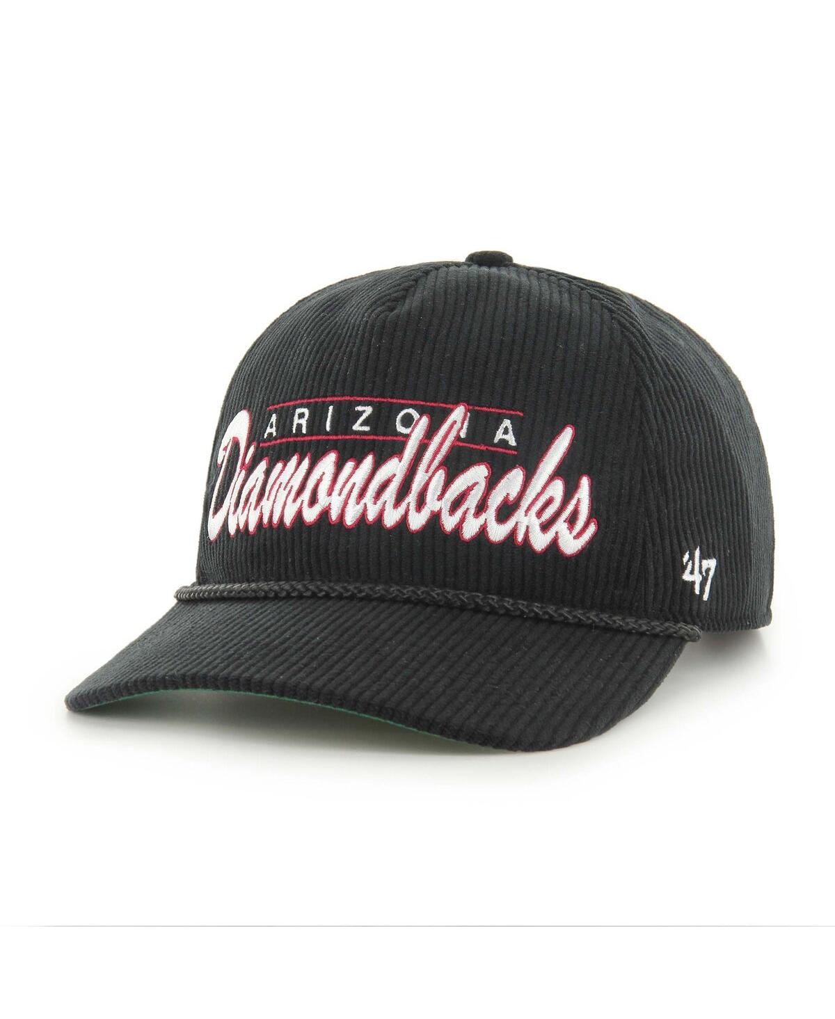 47 Brand Men's Black Arizona Diamondbacks Corduroy Hitch Adjustable Hat In Black