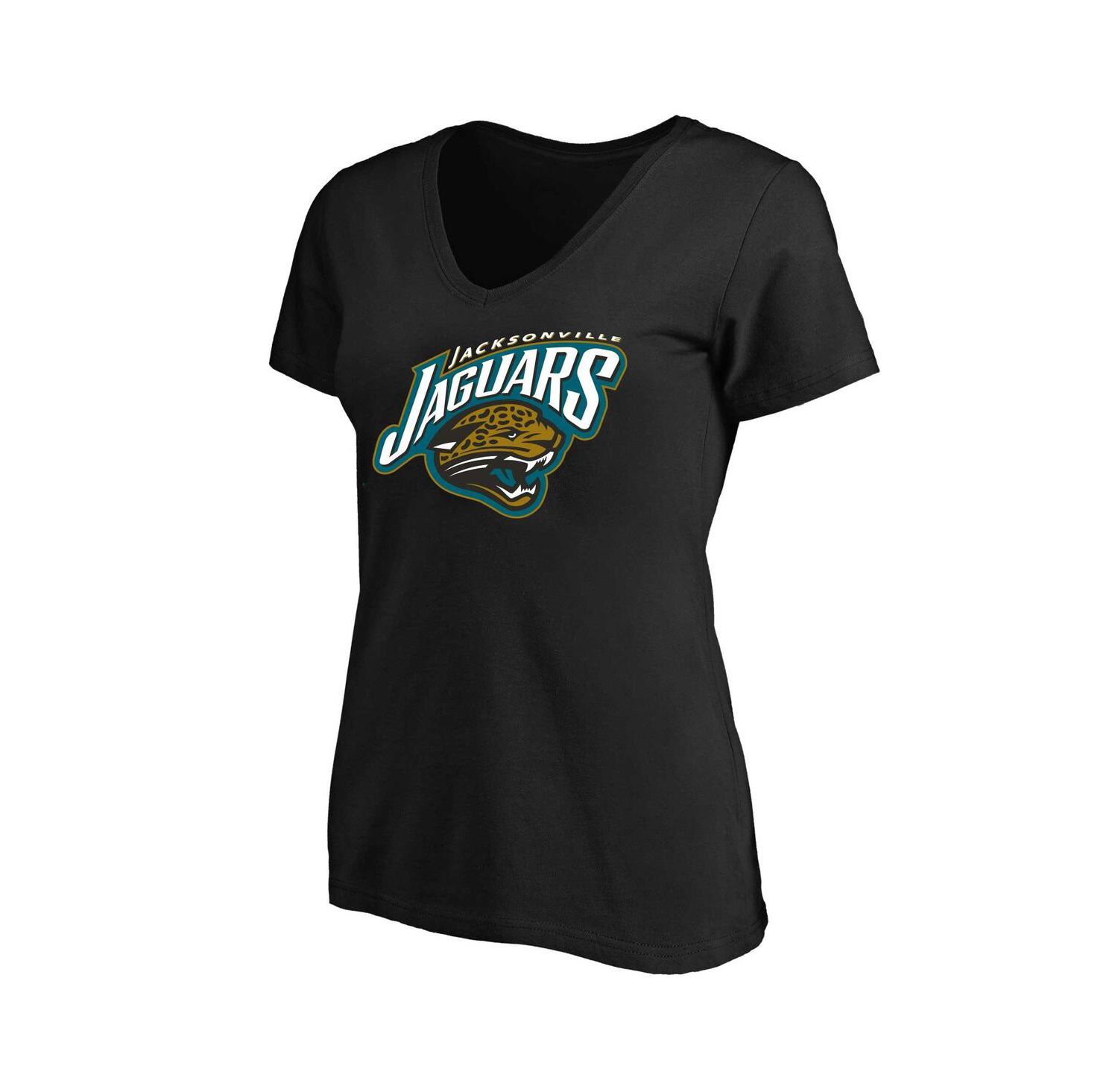 Women's Black Jacksonville Jaguars Plus Size Classic Logo T-Shirt