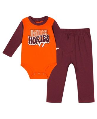 Outerstuff - Baby Boys and Girls Maroon Virginia Tech Hokies Double Up Long Sleeve Bodysuit Pant Set