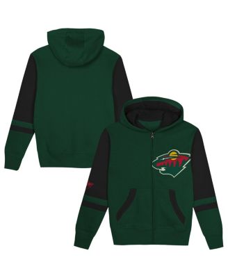 Outerstuff - Preschool Green Minnesota Wild Face Off Full-Zip Hoodie