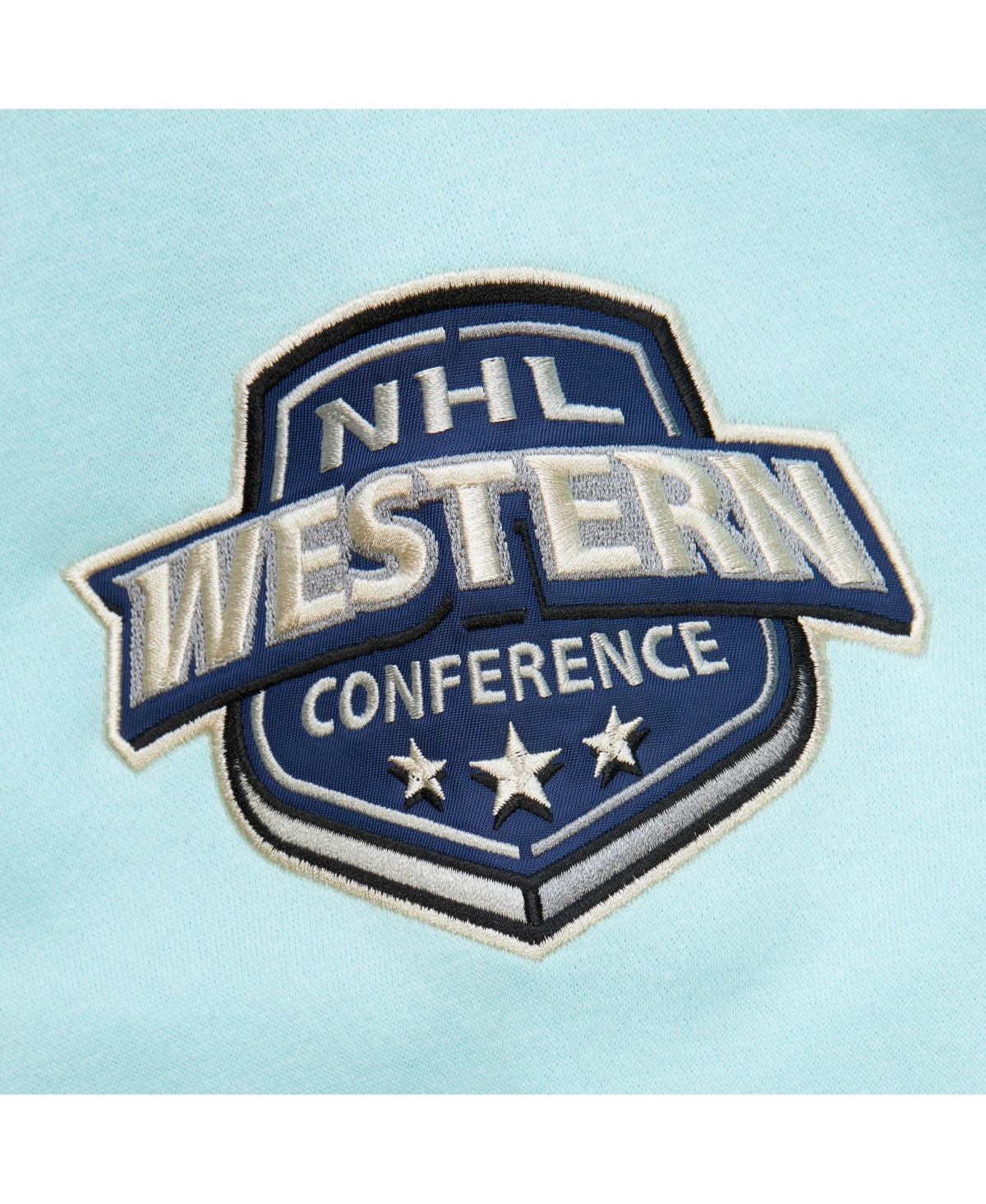 Mitchell & Ness Light Blue Seattle Kraken Heritage Lace-up Pullover Sweatshirt In Light Blue