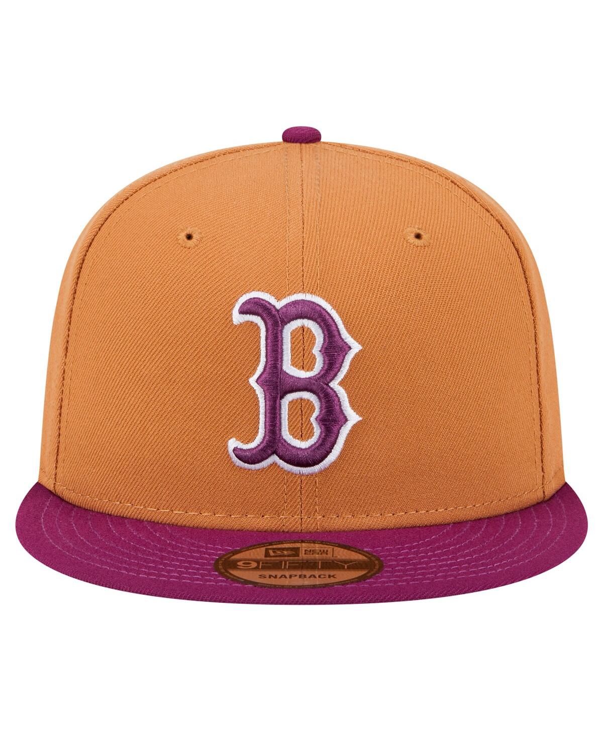 New Era Men's Brown/purple Boston Red Sox Color Pack Two-tone 9fifty Snapback Hat In Brown,purple