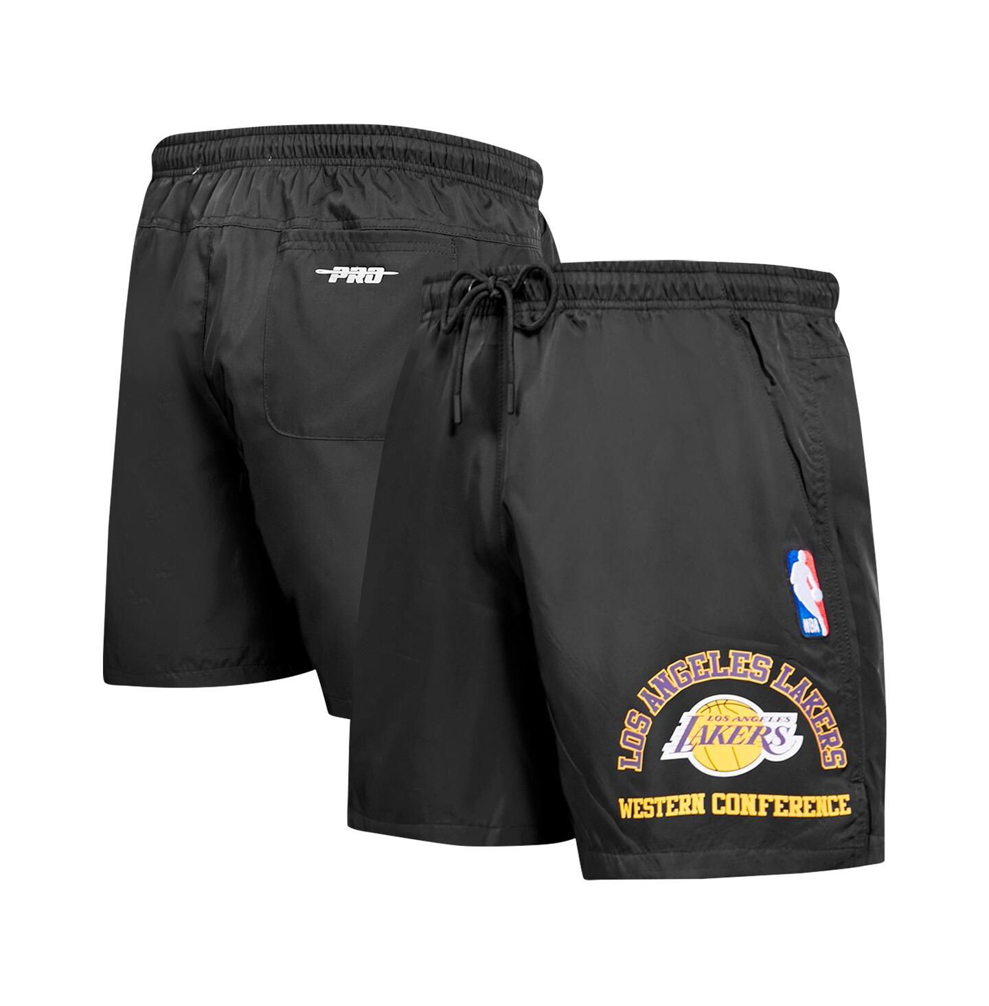 Мужские шорты Pro Standard Black Los Angeles Lakers Area Code — фото 1