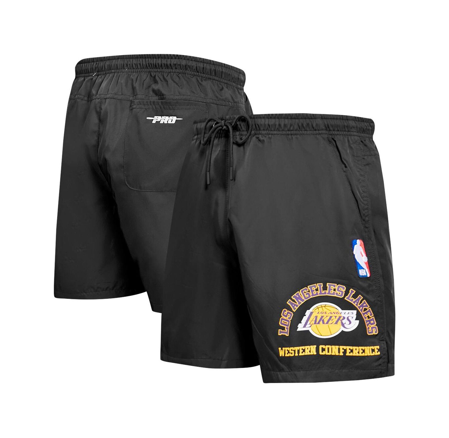 Men's Black Los Angeles Lakers Area Code Shorts