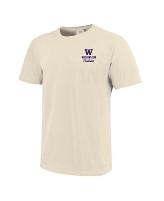 Men's Cream Washington Huskies Comfort Colors Mascot Overlay T-Shirt