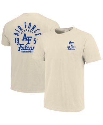 Men's Cream Air Force Falcons Comfort Colors Mascot Overlay T-Shirt