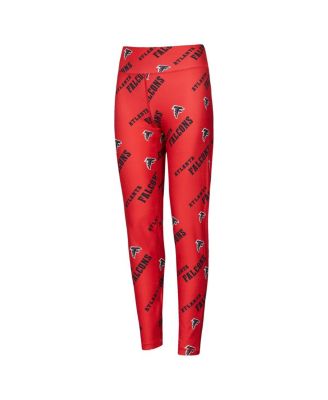 Women's Red Atlanta Falcons Breakthrough Allover Print Knit Sleep Leggings